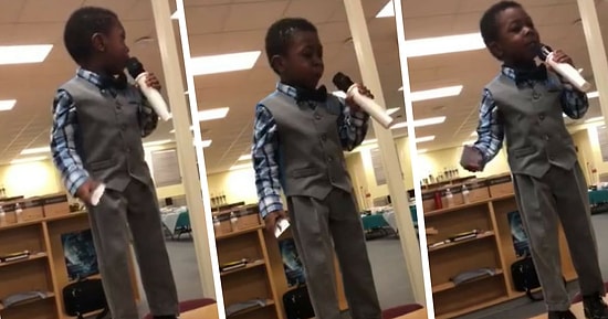 4 Yaşındaki Minikten Kitap Okumanın Önemine Vurgu Yapan Ders Niteliğinde Konuşma