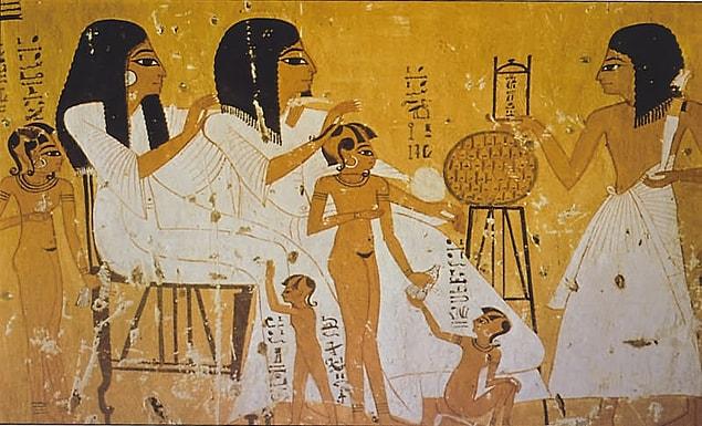 8. The first pregnancy tests on record were in Ancient Egypt. Women would pee on a field of wheat and barley. If the wheat sprouted, it was going to be a girl. If the barley sprouted, it was going to be a boy. If neither sprouted, the woman wasn’t pregnant.