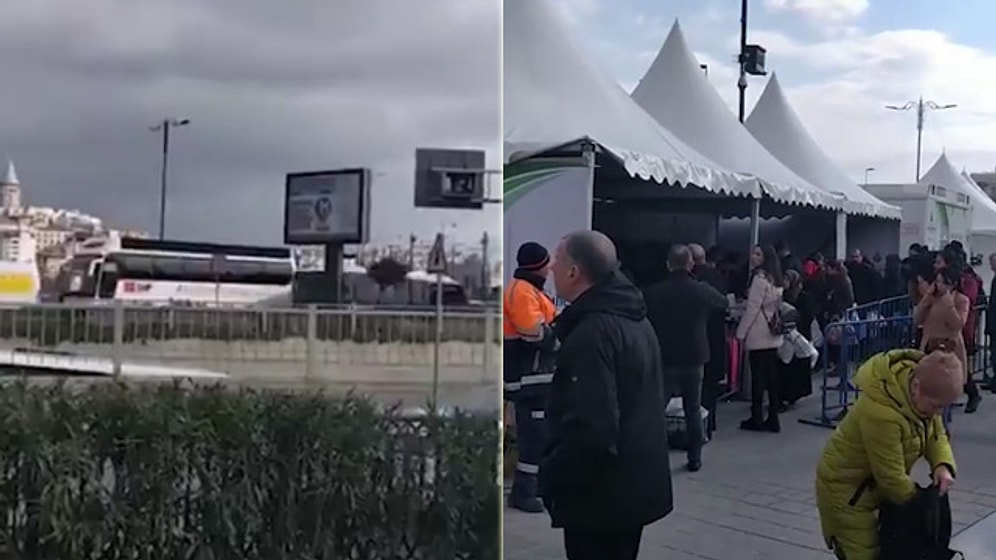 CHP Seçim Otobüsü, Tanzim Satış Noktası Önünde 'Domates, Biber, Patlıcan' Şarkısı Çaldı