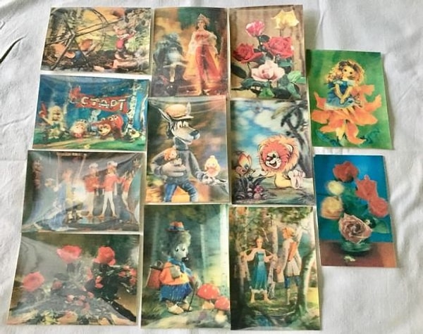 9. Как назывались календарики или значки, изображение на которых двигалось (или вам так казалось)?