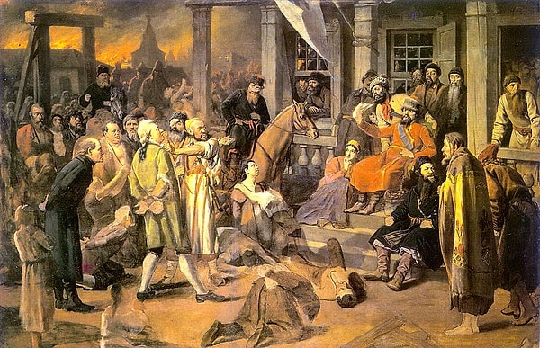 2. Во время какого крестьянского восстания происходит действие пушкинской "Капитанской дочки"?