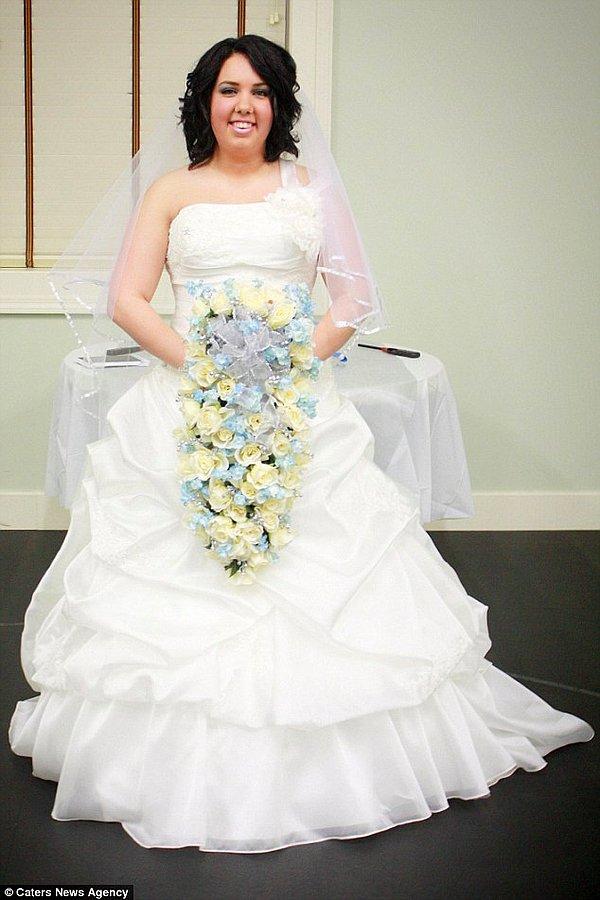 Katylnn McKee 25 yaşında Amerika'da yaşayan bir kadın ve rüya gibi bir düğünle evlenmiş.