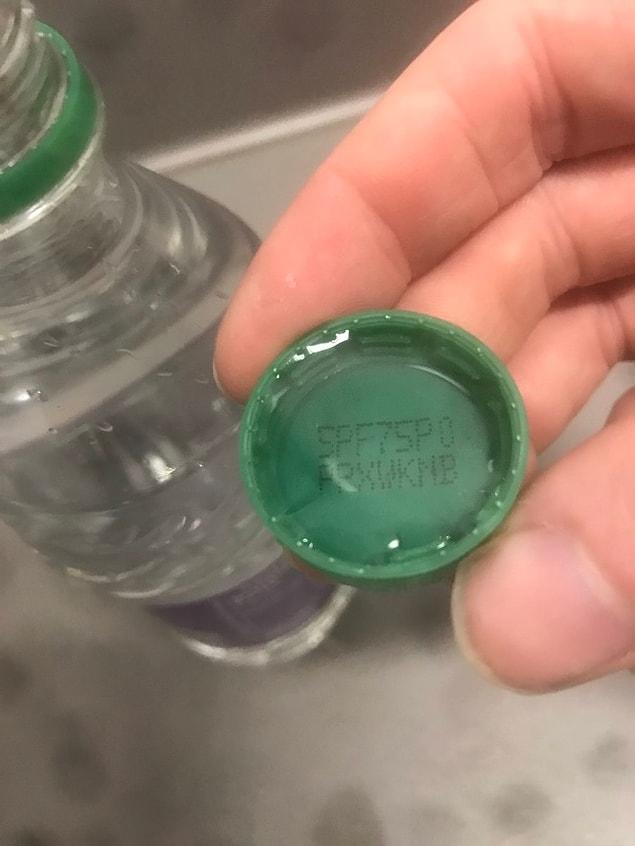 2. Don't tell you never drink water from a cap: