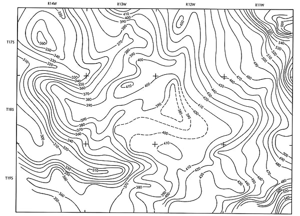5. Линии, расположенные близко друг к другу, представляют собой...