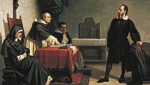 6. Следующий ученый родом из Италии. Он был естествоиспытателем, астрономом и математиком. Он создал такие понятия, как круговая инерция и закон падения тел. Кто это?