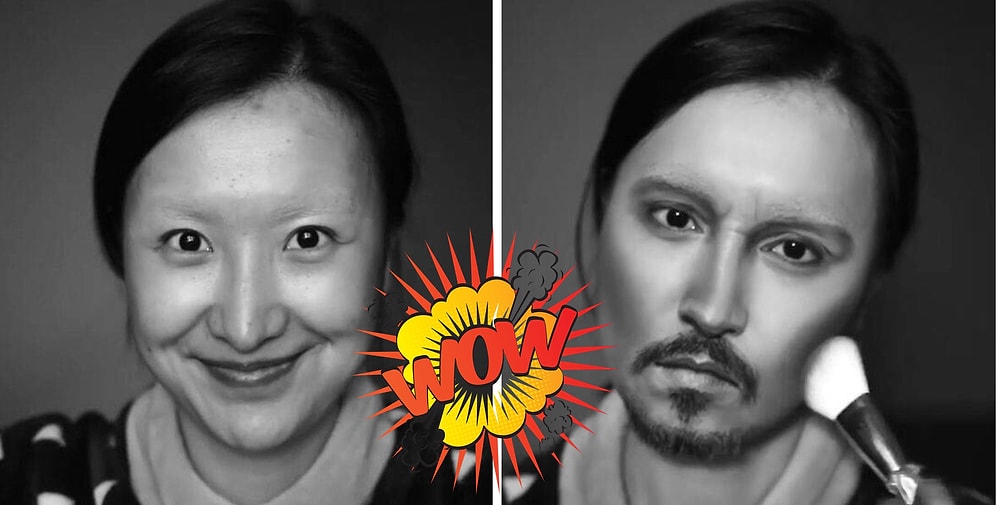 Как визажист из Китая в Джонни Деппа превращался: 11 фото от восточного гуру мейкапа