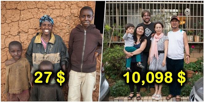 Aylık Geliri 27 Dolar ve 10 Bin Dolar Arası Değişen Ailelerin Arasındaki Adaletsiz Farkı Gösteren Fotoğraflar