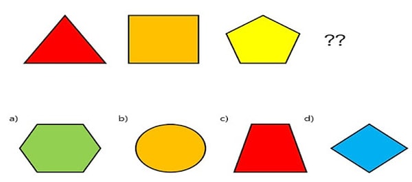 2. Какую фигуру вы поставите на месте знака вопроса?