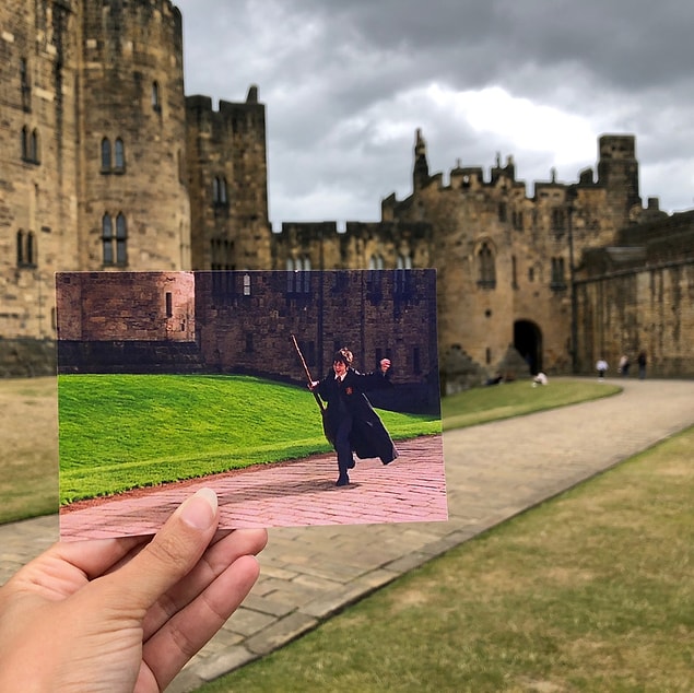 Hogwarts için Northumberland'de bulunan Alnwick Kalesi'nin kullanıldığı Harry Potter!
