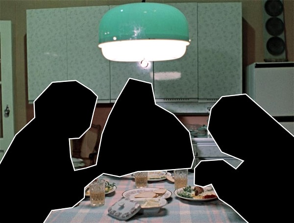 1. Итак, герои какого фильма сидели за этим столом?