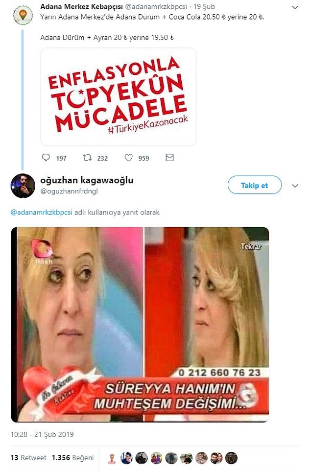 Deminden şimdiye geldik.