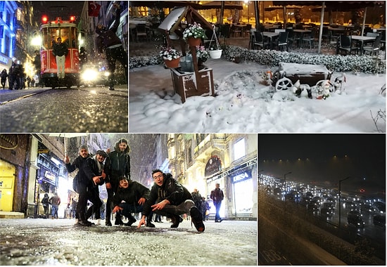İstanbul Beyaz Bir Pazar Gününe Uyandı: Objektiflere Yansıyan 14 Fotoğraf ile Şehirden Kar Manzaraları
