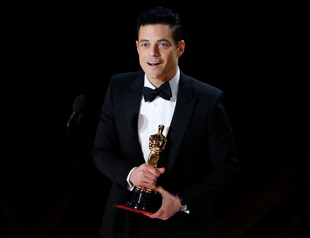 "En İyi Erkek Oyuncu" ödülünü beklendiği gibi "Bohemian Rhapsody" filmindeki rolüyle Rami Malek kazandı.