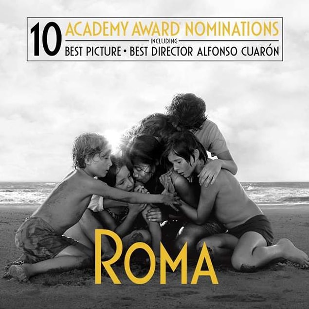 Netflix yapımı "Roma" ayrıca "En İyi Yabancı Dilde Film" ve "En İyi Sinematografi" ödüllerinin de sahibi oldu.