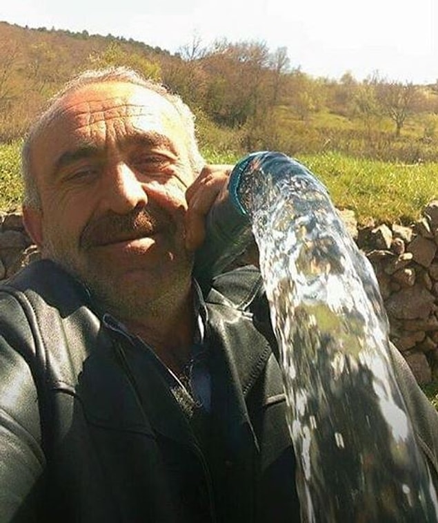 14. Bir su bile insanı neşelendiriyor demek ki. :)