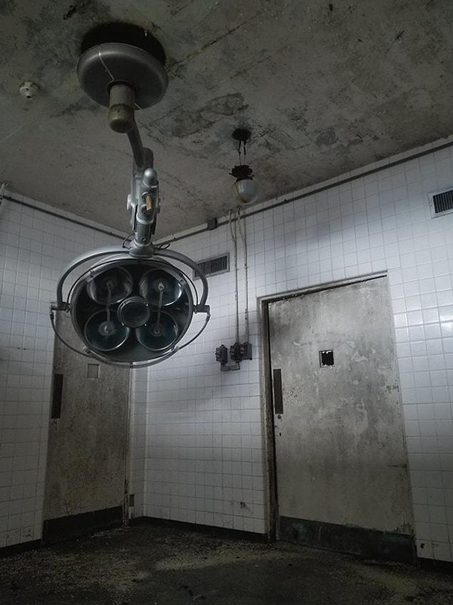 16. "The medical room of an insane asylum."