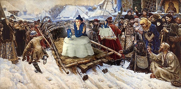 4. Любительница абсента по пути в монастырь.