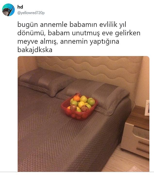 9. Meyvelerle uyurma keyfi.