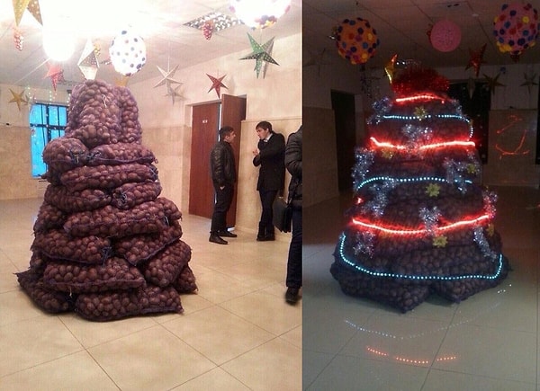 13. Лукашенко был бы в экстазе от такой елочки