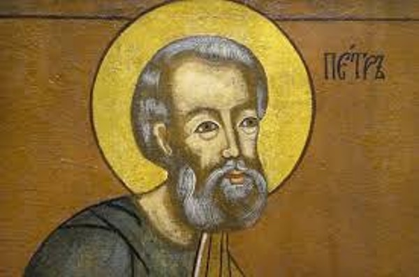 2. Святого Петра обычно изображают с...
