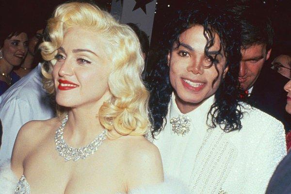 8. 25 Mart 1991 tarihli Akademi Ödülleri'ne katılan Madonna ve Michael Jackson.