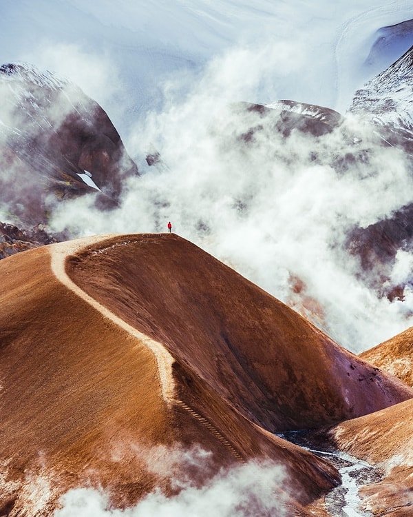 19. Исследуя горячие источники Кедлингарфьё в Исландии