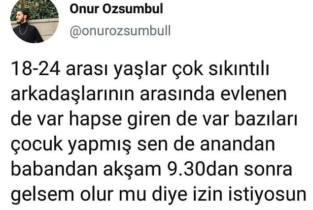 5. Sıkıntılı yaşlar.