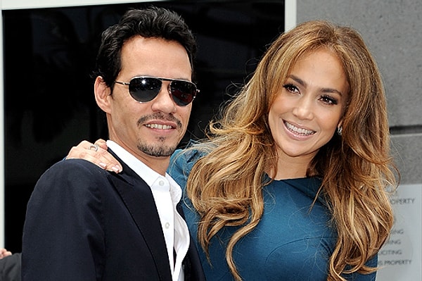 19. Дженнифер Лопес несколько лет была замужем за Марком Энтони.