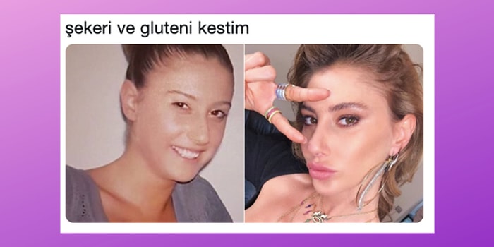 Nesrin Cavadzade'nin 'Gluteni ve Şekeri Kestim' Kalıbını Mizahına Malzeme Etmiş Mizahşörler