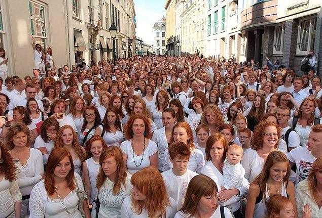 Ve bu festivale dünyanın pek çok yerinden kızıl saçlılar katılıyor.