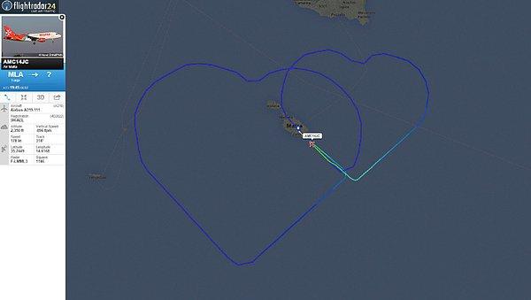 9. Air Malta'da çalışan iki pilot ise evliliklerini böyle kutlamış.