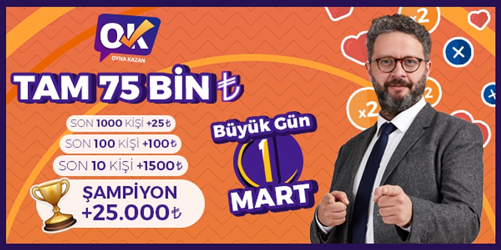 Bugün Büyük Gün: Oyna Kazan'da Saat 14:00 ve 18:00'da 12.500 TL, 21:30'da ise 100.000 TL Dağıtılacak!