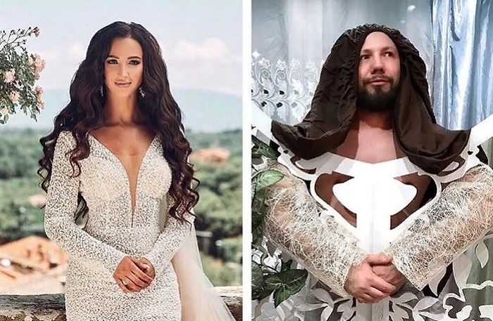 Блогер троллит российских звезд, пародируя их снимки в Instagram (15 фото)