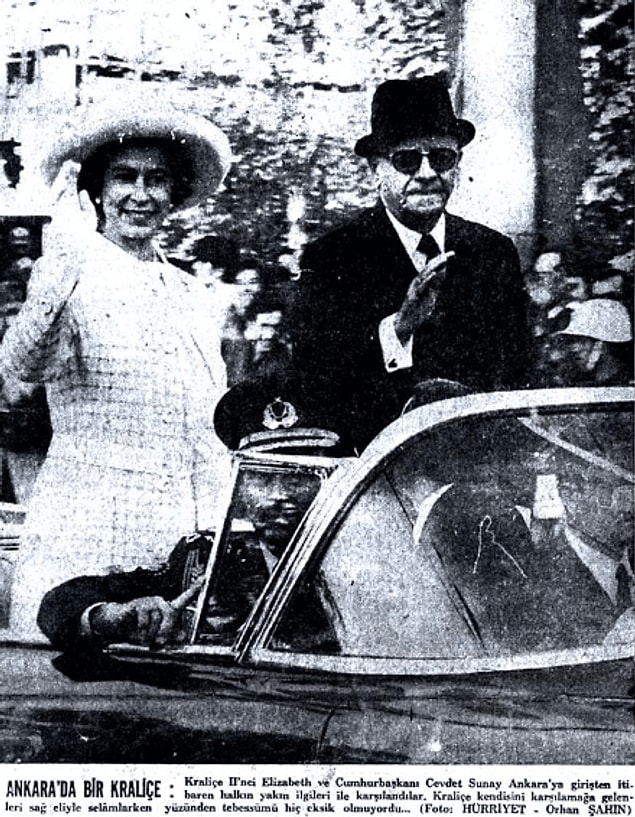 1961: İngiltere Kraliçesi II. Elizabeth, Türkiye üzerinden geçerken Ankara'ya uğradı.