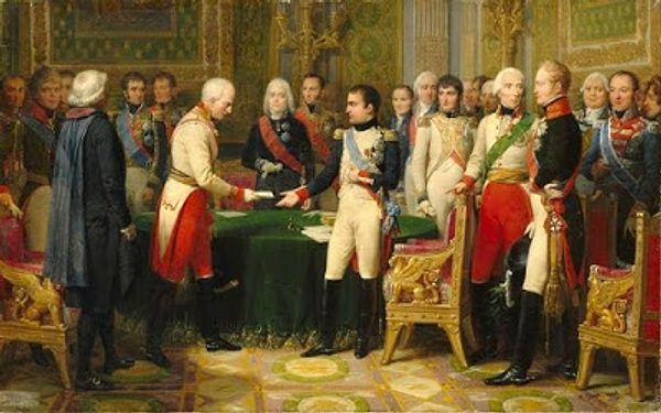 1814: Napolyon ordularının sürekli yenilgiye uğrayıp geri çekildikleri bir dönemde, Viyana Kongresi toplandı.
