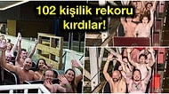 Rekor İçin Soyundular! İngiltere'de Dondurucu Soğukta 195 Kişi Hız Trenine Çırılçıplak Bindi