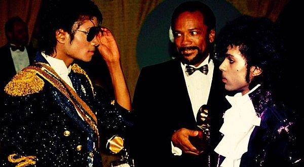 9. Prince ve Michael Jackson Grammy Ödül Töreni'nde, 1984.