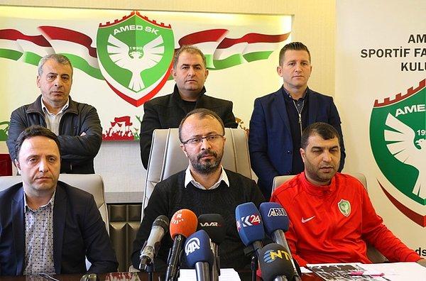 Amedspor kulüp Başkanı Ali Karakaş'tan açıklama;