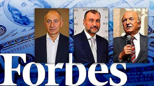 Türkiye'den ise Forbes'un milyarderler listesinde ilk 500'e giren olmadı.