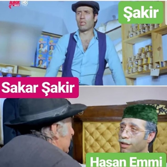 1977 yapımı kahkahalarımızın eksik olmadığı filmde hem Şakir'i hem de Hasan Emmi isimli bir karakteri canlandırır.