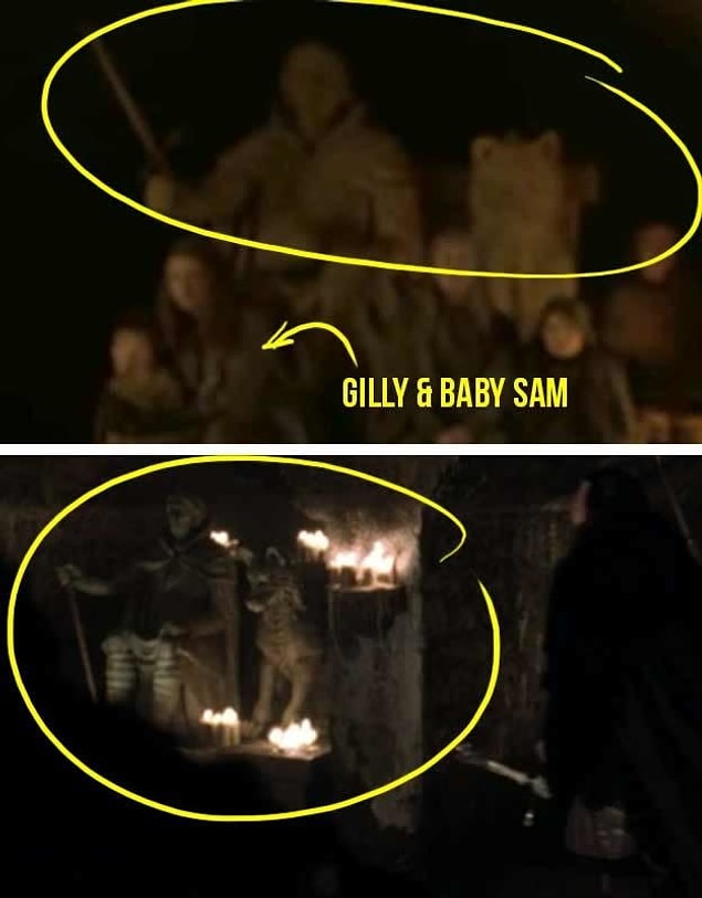 Did you see Gilly and baby Sam in the backgroun?