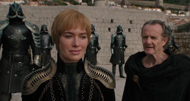 Next, we get Cersei in King’s Landing and she seems very pleased.