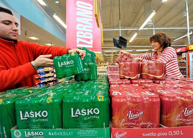 11. In the Balkans, two major beers compete for market dominance: Union & Laško. Drinkers are fiercely loyal to one or the other. However, the rivalry is manufactured. They are made by the same company.