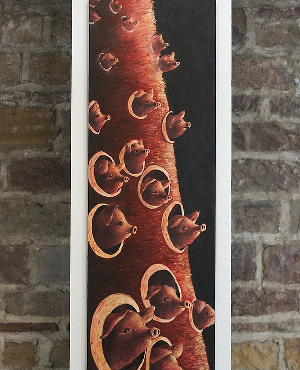 9. "Мне приснились кричащие и зовущие на помощь свиньи, которые хотят выбраться из башни, в которую заточены".