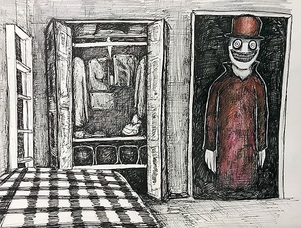 16. "Я нарисовал то, что увидел в своем ночном кошмаре".