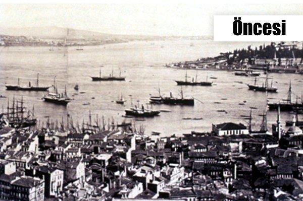 7. 1870'lerdeki İstanbul, Galata Kulesi'nden bir görüntü.