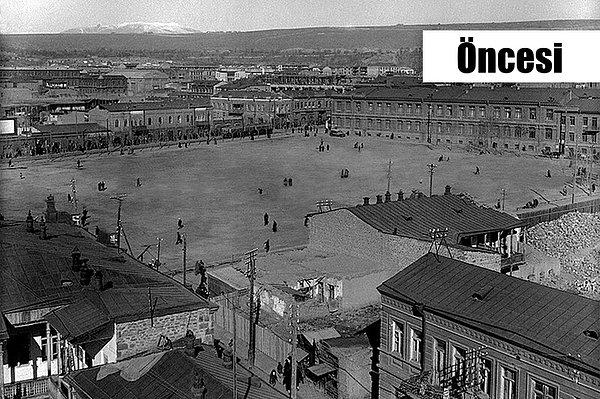 11. 1916'da Ermenistan'ın başkenti Erivan, Cumhuriyet Meydanı