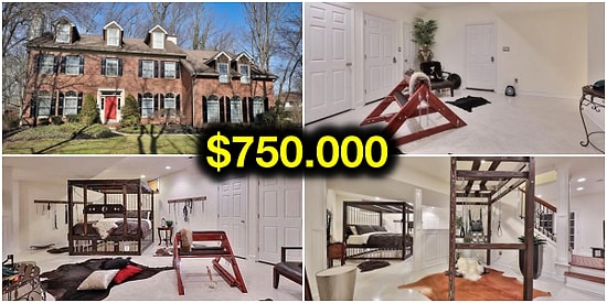 Grinin Elli Tonu! Satılık Ev İlanlarının Arasından Fırlayan Lüks Dekorasyonlu Seks Odası Olan Ev