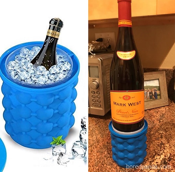 30. Какую бутылку в это ведерко можно класть?