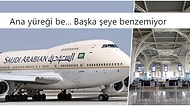 Yolculardan Biri Bebeğini Unuttuğu İçin Geri Dönmek Zorunda Kalan Suudi Arabistan Hava Yolları Uçağı